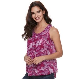 🆕Juicy Couture Mulberry Cutaway Woven Tank